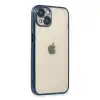Apple İphone 13 Kılıf Razer Lensli Silikon - Lacivert