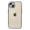 Apple İphone 13 Kılıf Razer Lensli Silikon - Mor
