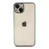 Apple İphone 13 Kılıf Razer Lensli Silikon - Yeşil