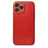 Apple İphone 13 Pro Kılıf Coco Karbon Silikon - Kırmızı