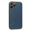 Apple İphone 13 Pro Kılıf Coco Karbon Silikon - Mavi