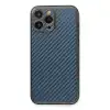 Apple İphone 13 Pro Max Kılıf Coco Karbon Silikon - Mavi