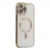 Apple İphone 13 Pro Max Kılıf Kross Magneticsafe Kapak - Gold