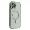 Apple İphone 13 Pro Max Kılıf Kross Magneticsafe Kapak - Koyu Yeşil