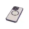 Apple İphone 13 Pro Max Kılıf Prag Magneticsafe Kapak - Derin Mor