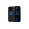 Apple İphone 13 Pro Max Kılıf Range Yüzüklü Silikon - Siyah-mavi