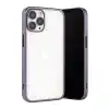 Apple İphone 13 Pro Max Kılıf Razer Lensli Silikon - Mor