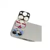 Apple İphone 13 Pro Max Rainbow Kamera Lens Koruma Cam - Koyu Kırmızı