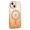 Apple İphone 14 Glossy Magsafe Kapak - Turuncu