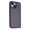 Apple İphone 14 Kılıf Elegant Kapak - Derin Mor