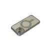 Apple İphone 14 Kılıf Joke Simli Magneticsafe Kılıf - Gri