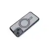Apple İphone 14 Kılıf Joke Simli Magneticsafe Kılıf - Lacivert