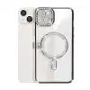 Apple İphone 14 Kılıf Joke Simli Magneticsafe Kılıf - Siyah