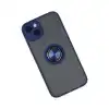 Apple İphone 14 Kılıf Montreal Yüzüklü Silikon Kapak - Lacivert