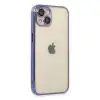 Apple İphone 14 Kılıf Razer Lensli Silikon - Mor