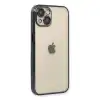 Apple İphone 14 Kılıf Razer Lensli Silikon - Siyah