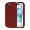 Apple İphone 14 Kılıf Viera Silikon - Bordo