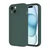Apple İphone 14 Kılıf Viera Silikon - Koyu Yeşil