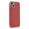 Apple İphone 14 Kılıf Volet Silikon - Kırmızı