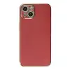 Apple İphone 14 Kılıf Volet Silikon - Kırmızı