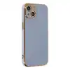 Apple İphone 14 Kılıf Volet Silikon - Mavi