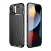 Apple İphone 14 Plus Kılıf Auto Focus Karbon Kapak - Siyah