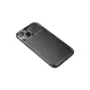 Apple İphone 14 Plus Kılıf Auto Focus Karbon Kapak - Siyah