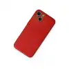 Apple İphone 14 Plus Kılıf Coco Deri Silikon Kapak - Kırmızı