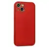 Apple İphone 14 Plus Kılıf Coco Deri Silikon Kapak - Kırmızı