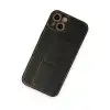 Apple İphone 14 Plus Kılıf Coco Deri Standlı Kapak - Siyah
