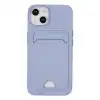 Apple İphone 14 Plus Kılıf Kelvin Kartvizitli Silikon - Lila