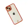 Apple İphone 14 Plus Kılıf Liva Lens Silikon - Kırmızı