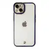 Apple İphone 14 Plus Kılıf Liva Lens Silikon - Mavi