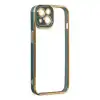 Apple İphone 14 Plus Kılıf Liva Lens Silikon - Yeşil