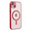 Apple İphone 14 Plus Kılıf Magneticsafe Lazer Silikon - Kırmızı