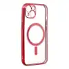 Apple İphone 14 Plus Kılıf Magneticsafe Lazer Silikon - Kırmızı