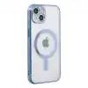 Apple İphone 14 Plus Kılıf Magneticsafe Lazer Silikon - Sierra Blue
