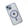Apple İphone 14 Plus Kılıf Magneticsafe Lazer Silikon - Sierra Blue