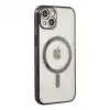Apple İphone 14 Plus Kılıf Magneticsafe Lazer Silikon - Siyah