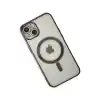 Apple İphone 14 Plus Kılıf Magneticsafe Lazer Silikon - Siyah