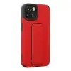 Apple İphone 14 Plus Kılıf Mega Standlı Silikon - Kırmızı