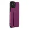Apple İphone 14 Plus Kılıf Mega Standlı Silikon - Mor