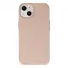 Apple İphone 14 Plus Kılıf Nano İçi Kadife Silikon - Pudra