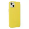Apple İphone 14 Plus Kılıf Nano İçi Kadife Silikon - Sarı