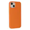 Apple İphone 14 Plus Kılıf Nano İçi Kadife Silikon - Turuncu