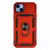 Apple İphone 14 Plus Kılıf Pars Lens Yüzüklü Silikon - Kırmızı