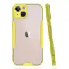 Apple İphone 14 Plus Kılıf Platin Silikon - Sarı