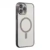 Apple İphone 14 Pro Kılıf Magneticsafe Lazer Silikon - Siyah