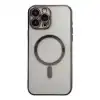 Apple İphone 14 Pro Kılıf Magneticsafe Lazer Silikon - Siyah