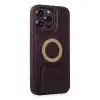 Apple İphone 14 Pro Kılıf Merkür Magneticsafe Standlı Kapak - Derin Mor